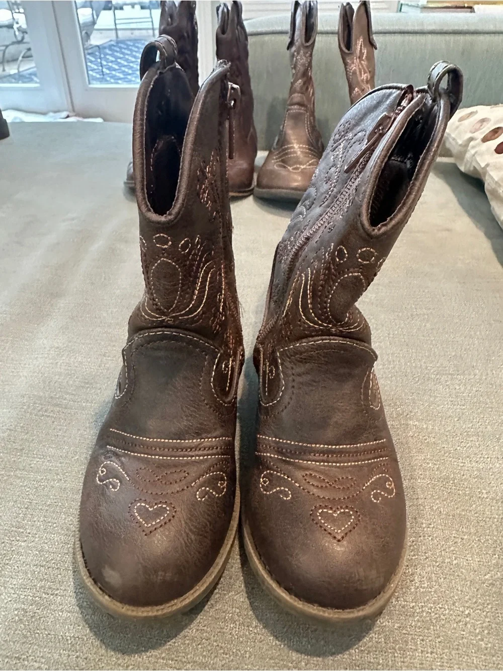 LOT of 8 pairs: Cherokee Toddler Western Cowboy Boots